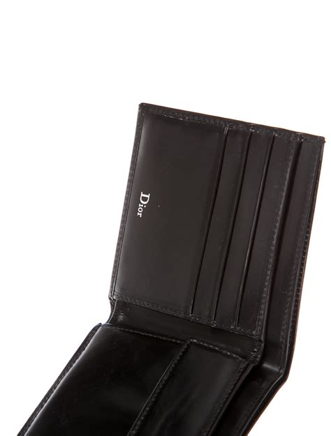 dior homme wallet black red|authentic christian Dior wallet.